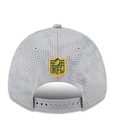 New Era Men's Gray Green Bay Packers 2024 Sideline 9FORTY Stretch-Snap Hat