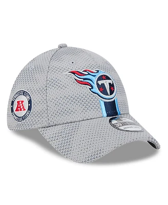 New Era Men's Gray Tennessee Titans 2024 Sideline 39THIRTY Flex Hat