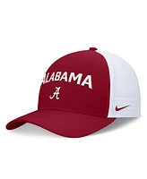 Nike Men's Crimson/White Alabama Crimson Tide Primetime Rise City Trucker Adjustable Hat