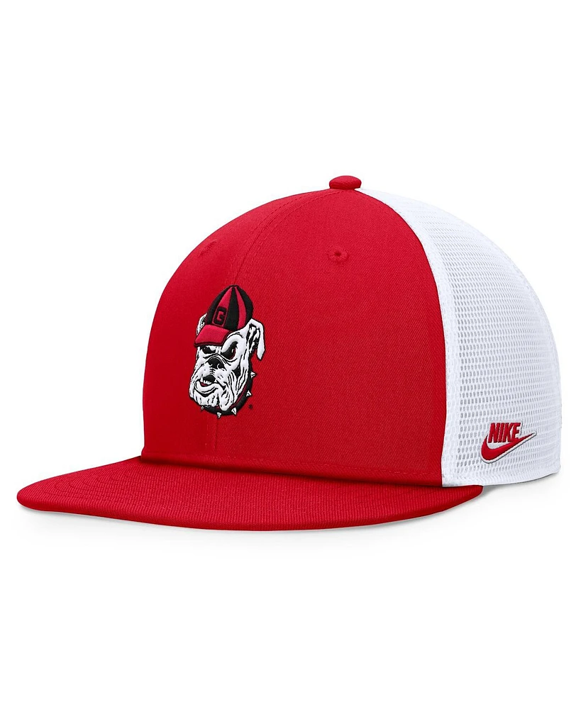 Nike Men's Red/White Georgia Bulldogs Legacy Pro Snapback Hat