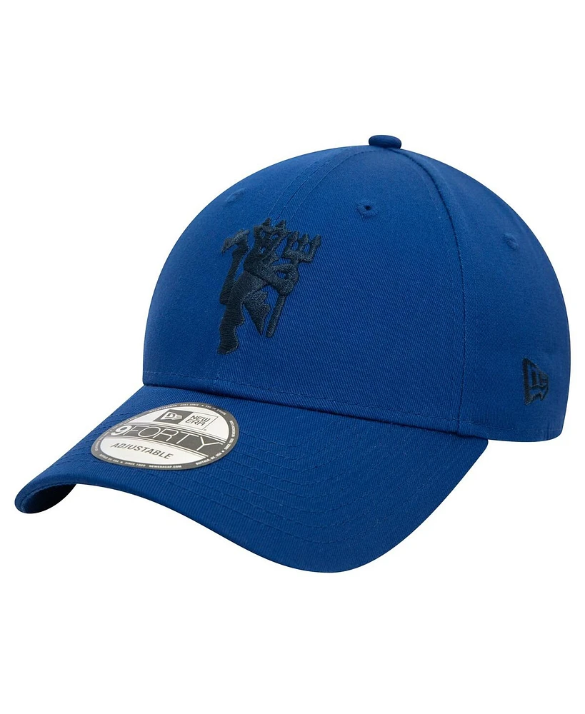 New Era Men's Blue Manchester United Seasonal 9FORTY Adjustable Hat