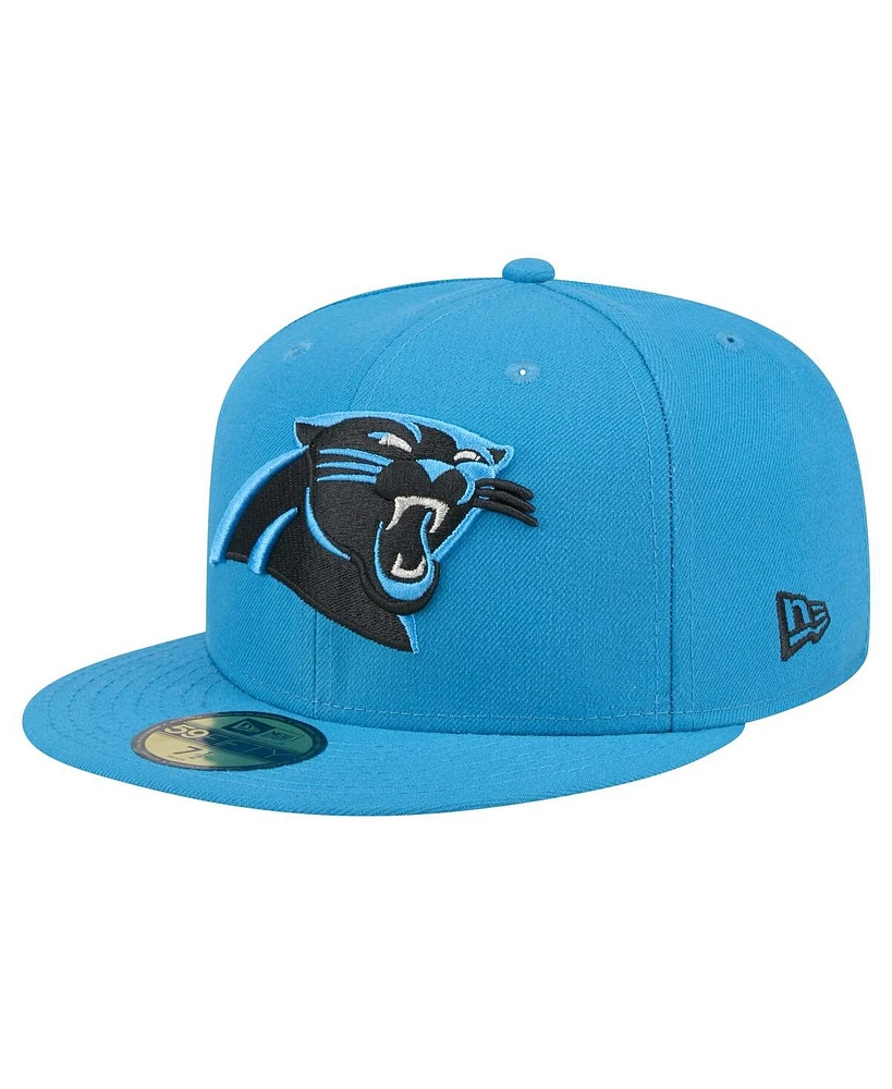 New Era Men's Blue Carolina Panthers Omaha 59FIFTY Fitted Hat