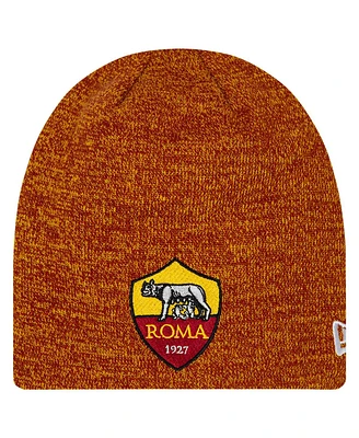 New Era Men's Red/Gold As Roma Skull Knit Beanie