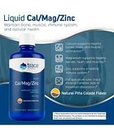 Trace Minerals Liquid Cal/Mag/Zinc | Calcium, Magnesium, Zinc, Vitamin D3 | Dietary Supplement Supports Tissue, Muscle