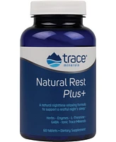 Trace Minerals Natural Rest Plus Dietary Supplement | Night Time Relaxing Formula to Support a Restful Night's Sleep | Herbs Enzymes L