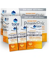 Trace Minerals Power Pak Sugar Free Electrolyte Powder Packets | 1200 mg Vitamin C, Zinc, Magnesium | Boost Immunity, Hydration and Natural Energy | K