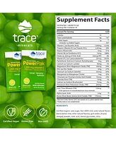 Trace Minerals Power Pak Electrolyte Powder Packets | 1200 mg Vitamin C, Zinc, Magnesium | Boost Immunity