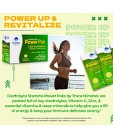 Trace Minerals Power Pak Electrolyte Powder Packets | 1200 mg Vitamin C, Zinc, Magnesium | Boost Immunity