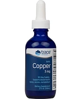 Trace Minerals Liquid Ionic Copper 3 mg Dietary Supplement | Antioxidant Enzyme | Supports Blood Health, Bones, Nerves, and Metabolism | 2 fl oz, 48 S