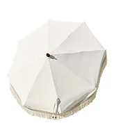 LAGarden 6 Ft Fringe Umbrella Replacement Canopy Top Cover Outdoor Patio Yard