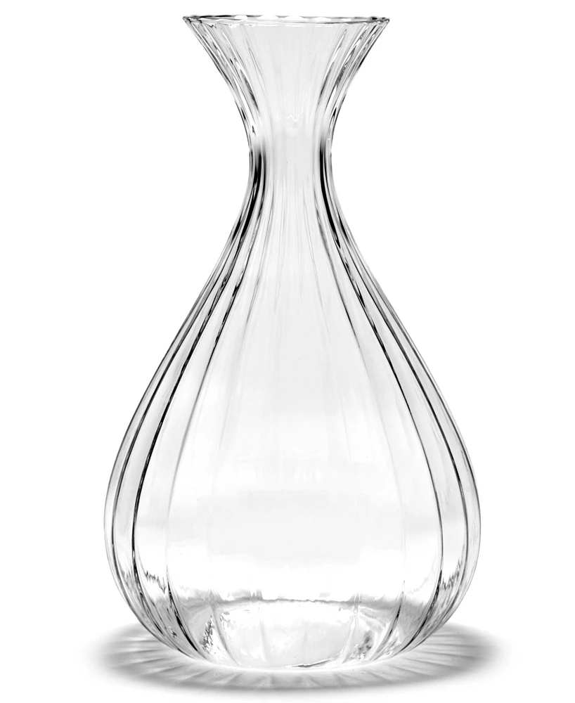 Serax Inku Large Transparent Ribbed Glass Carafe