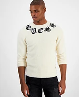 Guess Men's Eddy Gothic Logo Crewneck Sweater