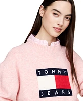 Tommy Jeans Women's Melange Flag Crewneck Sweater