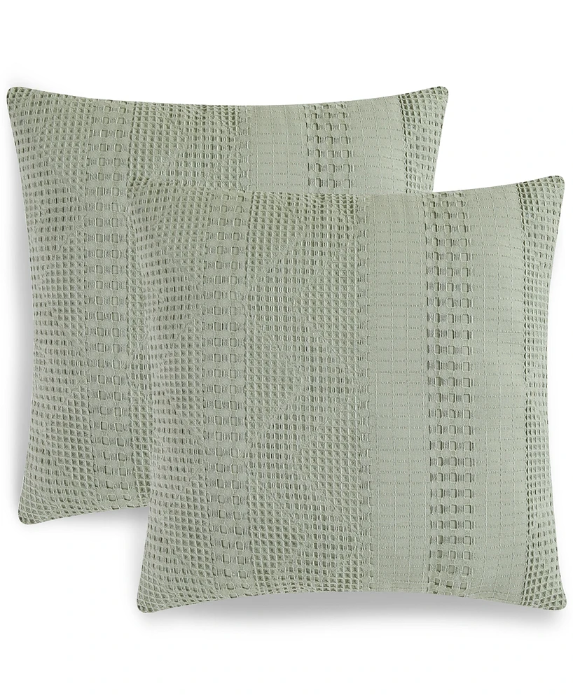 Seventh Studio Waffle Stitch 2-Pack Decorative Pillows, 20" x