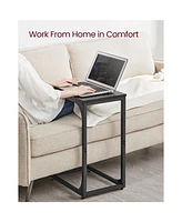 Slickblue Set of 2 C-Shaped End Tables for Space Saving Accent Furniture