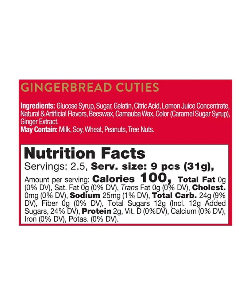 Sugarfina Gingerbread Cuties Candy, 3 Piece