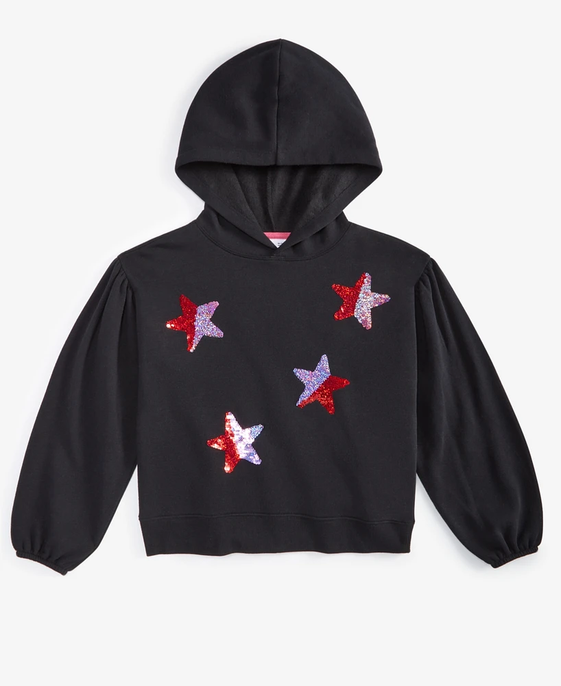 Epic Threads Little & Big Girls Star Sequined Pullover Hoodie, Created for Macy's