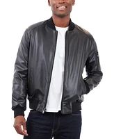 Michael Kors Men's Faux Leather Moto Jacket