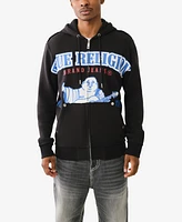 True Religion Men's Raw Exaggerated Icon Zip Hood