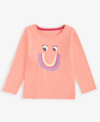 Epic Threads Toddler Girls Rainbow Smiley Graphic Long-Sleeve T-Shirt, Exclusively at Macy's