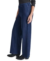 Dkny Jeans Women's High-Rise Wide-Leg Trouser