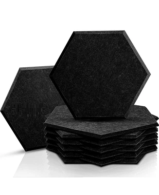 Sonic Acoustics Hexagon Sound Absorbing Panels 14" X 12" X 0.4" - 12 Pack