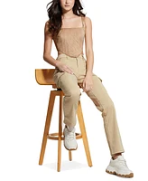 Guess Women's Sexy Straight Mid-Rise Cargo Pants