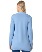 Jones New York Petite Open-Front Long-Sleeve Cardigan