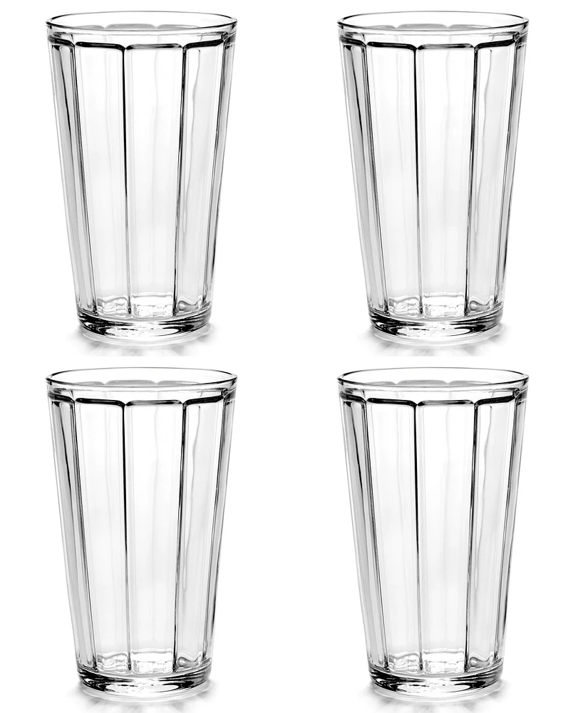 Serax Surface Long Drink Glasses, Set of 4