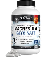 BioSchwartz Magnesium Glycinate 500mg Capsules | Maximum Absorption Magnesium Supplement | 240ct