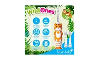 Brush-Baby WildOnes Tiger Kids Rechargeable Toothbrush Gift Set | Childrens Electric Toothbrush