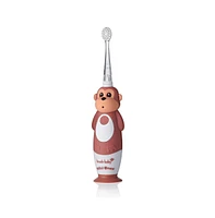 Brush-Baby WildOnes Monkey Kids Electric Rechargeable Toothbrush | Childrens Electric Toothbrush | Animal Character Toothbrush