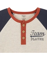 Gerber Toddler Boys Henley Shirt and Joggers, 2-Piece Set