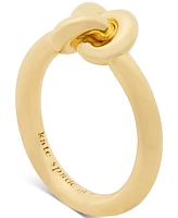 Kate Spade New York Gold-Tone Double Knot Accent Ring