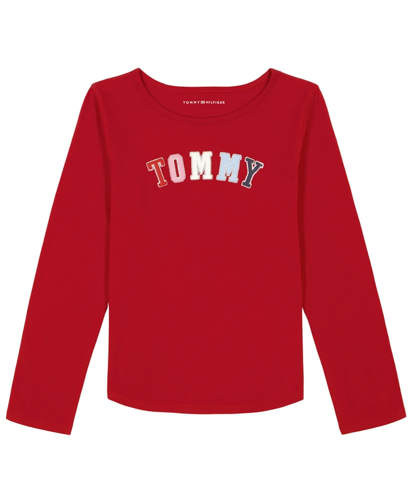 Tommy Hilfiger Arched Big Girls Long Sleeve Tee