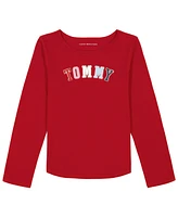 Tommy Hilfiger Arched Big Girls Long Sleeve Tee