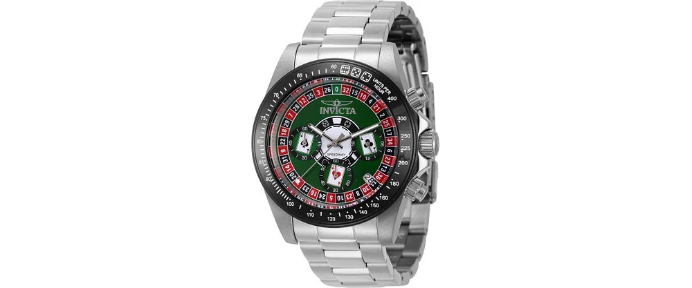 Invicta Men's 44642 Speedway Quartz Chronograph Green Dial Watch