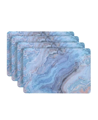 Dainty Home Marble Cork Place Mats, Washable Placemats