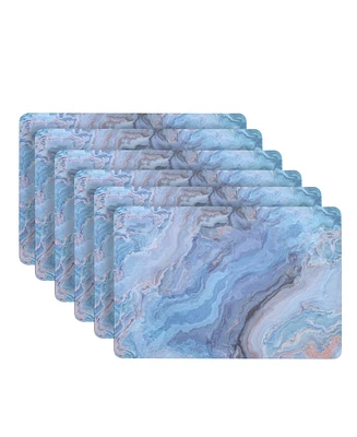 Dainty Home Marble Cork Place Mats, Washable Placemats
