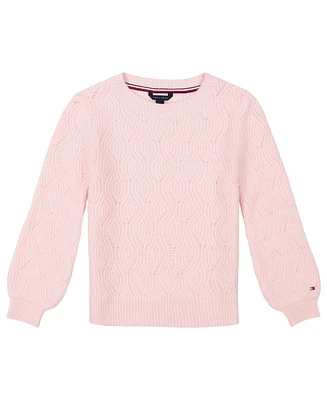 Tommy Hilfiger Big Girls Heritage Pointelle Sweater