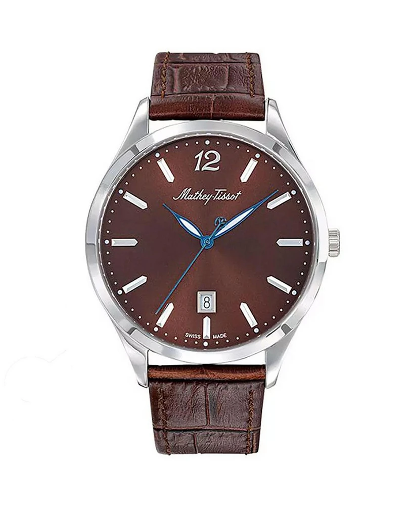 Mathey Tissot Men's Urban Brown Dial Watch - H411AM