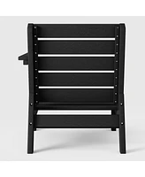 WestinTrends Outdoor Patio Hdpe Right Arm Facing Deep Seating Corner Chair