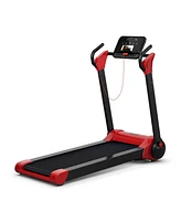 Vebreda 2.25 Hp Electric Motorized Folding Running Treadmill Machine with Led Display-Red