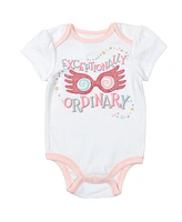 Harry Potter Baby Girls Hogwarts [SizeRangeDescription1] 5 Pack Short Sleeve Bodysuits [SizeDescription1]