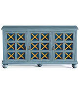 Tribesigns Blue Sideboard Buffet Cabinet with Storage, Farmhouse 3