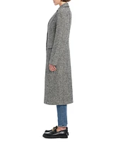 Sanctuary Women's Single-Breasted Novelty Herringbone Maxi Coat