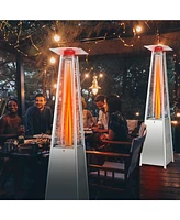 Sugift 42000 Btu Pyramid Patio Heater with Wheels