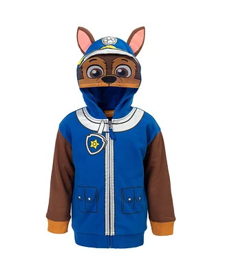 Paw Patrol Toddler Boys Rubble Chase Skye Fleece Zip Up Pullover Hoodie to