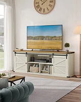 Slickblue 23.9-Inch High Tv Stand for TVs Up to 75 Inches Modern Storage Solutions Living Room