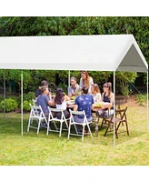 Skonyon 10 x 20 Feet Steel Frame Portable Car Canopy Shelter